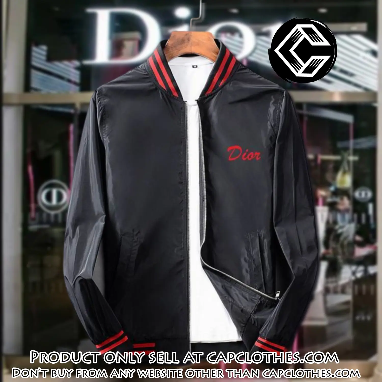 Dior luxury brand varsity zipper jacket vst1065 cc1523234